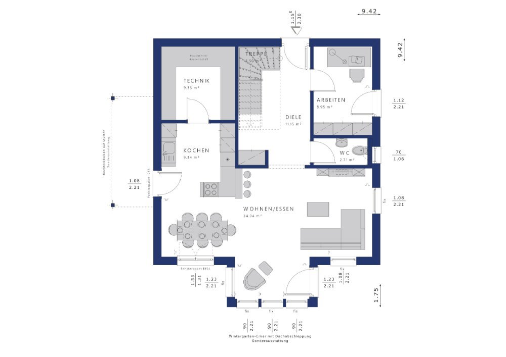 Einfamilienhaus zum Kauf provisionsfrei 381.032 € 5 Zimmer 142 m²<br/>Wohnfläche 500 m²<br/>Grundstück Wolfen Bitterfeld 06766