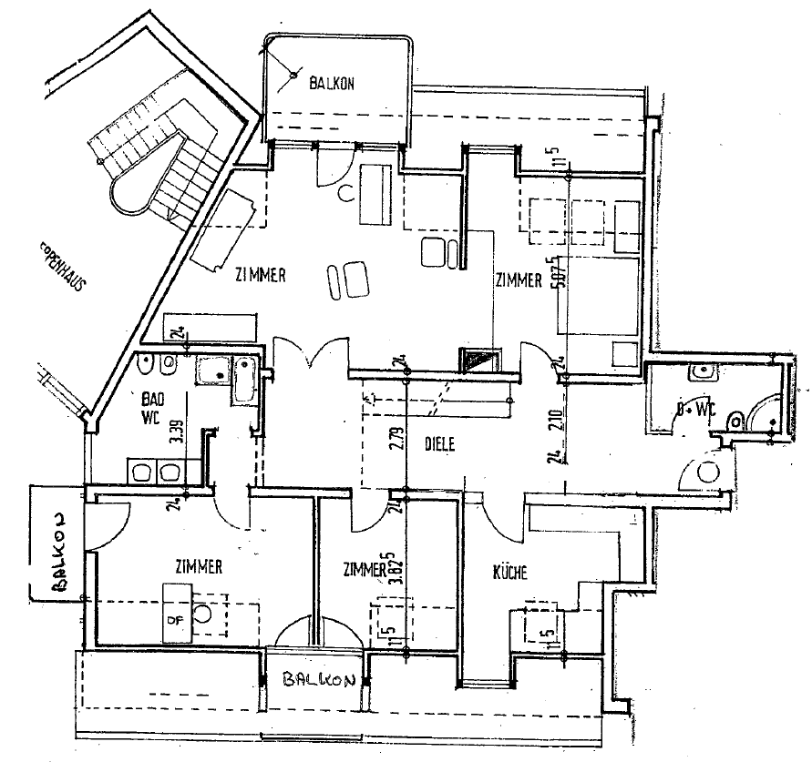 Maisonette zur Miete 2.130 € 5 Zimmer 179 m²<br/>Wohnfläche 3.<br/>Geschoss 01.12.2024<br/>Verfügbarkeit Austraße 21 Rüngsdorf Bonn 53179