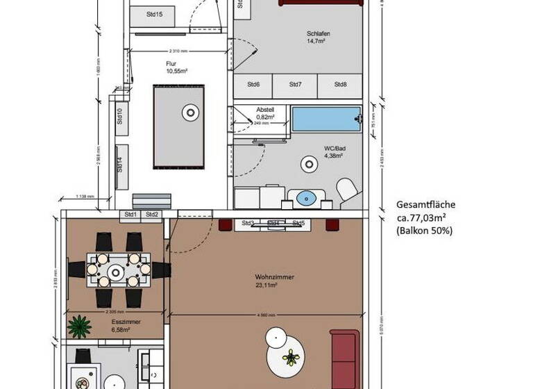 Wohnung zum Kauf provisionsfrei 219.000 € 3,5 Zimmer 77 m²<br/>Wohnfläche 4.<br/>Geschoss Marienwerder Hannover 30419