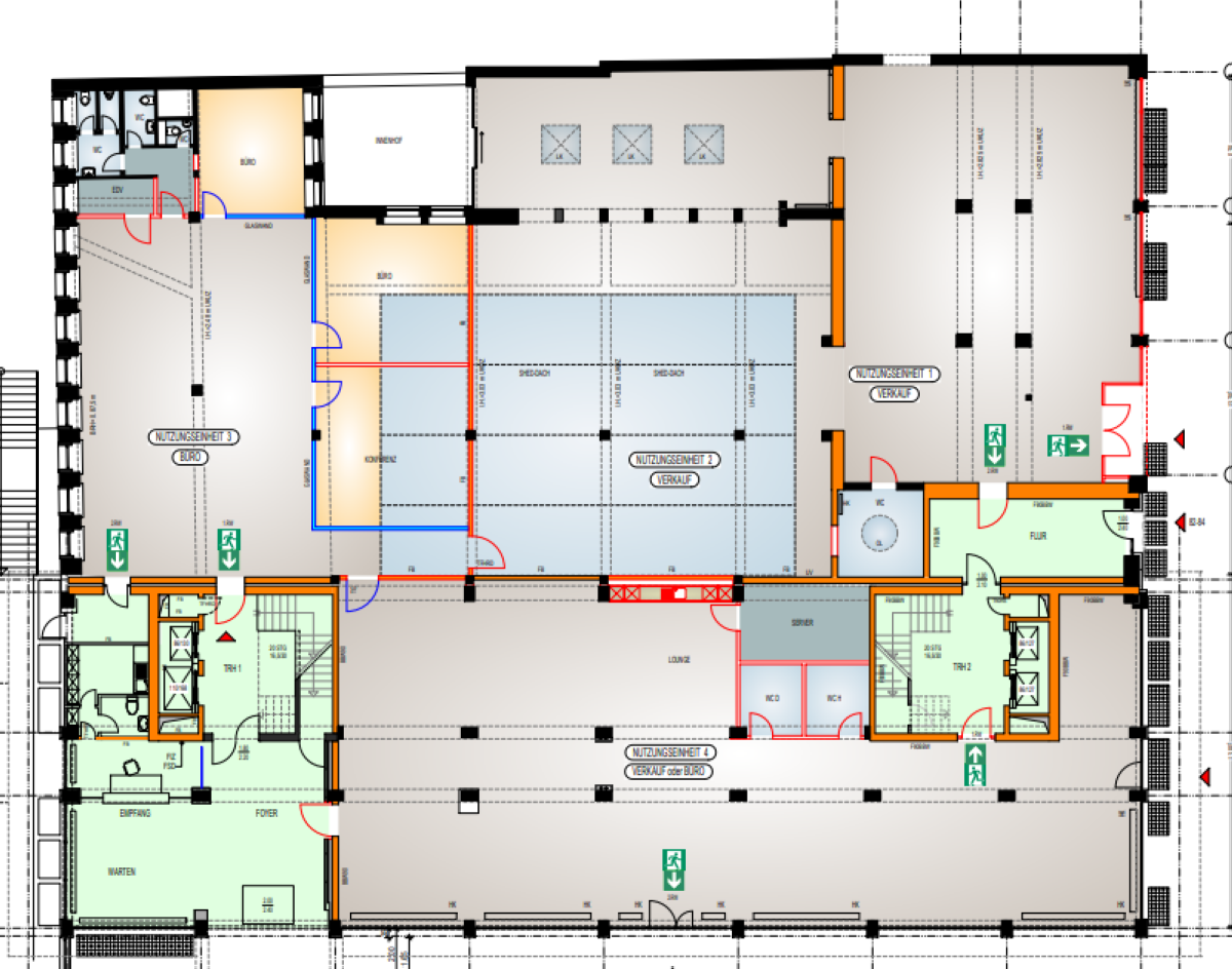 Bürofläche zur Miete provisionsfrei 15,90 € 140 m²<br/>Bürofläche ab 140 m²<br/>Teilbarkeit Südviertel Essen 45128