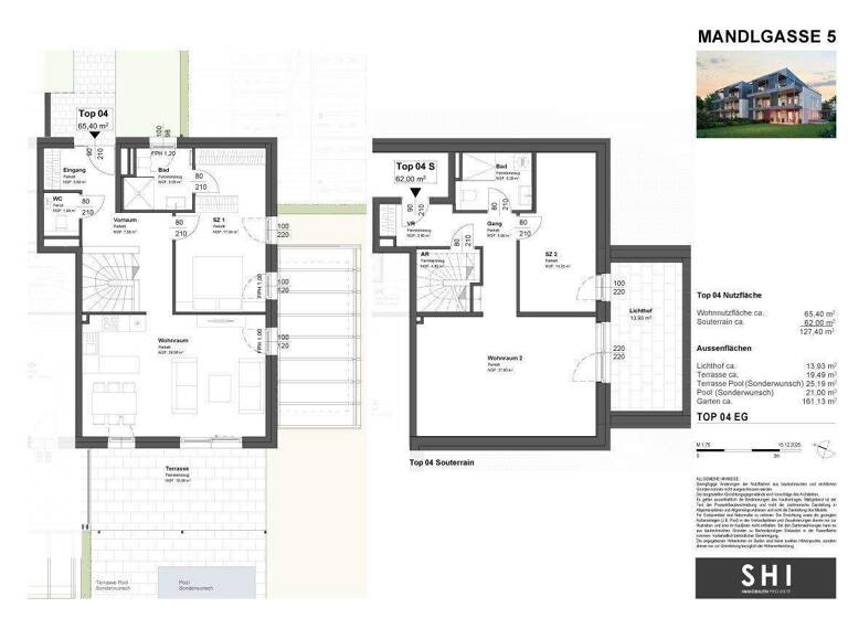 Maisonette zum Kauf - Erstbezug 1.165.000 € 4 Zimmer 133,3 m² EG Mandlgasse Aigen I Salzburg 5026