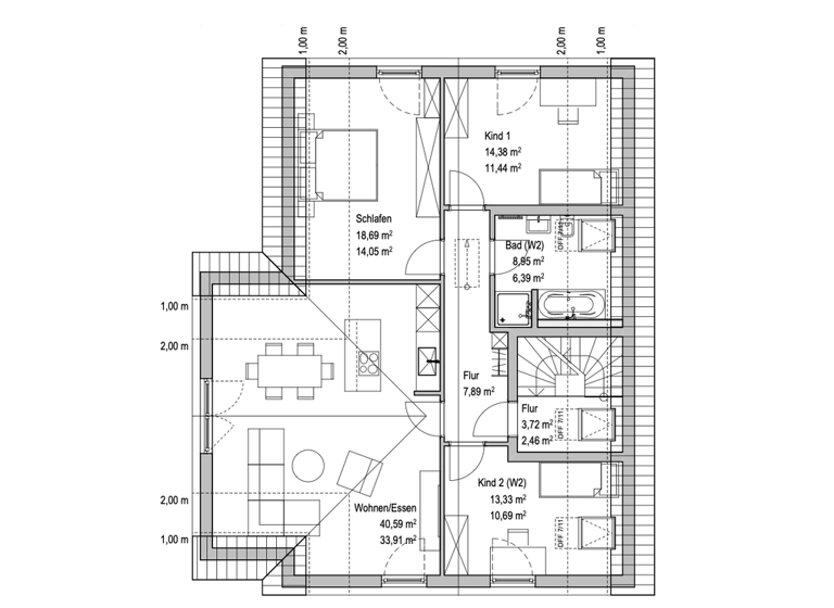 Mehrfamilienhaus zum Kauf - Erstbezug 1.088.000 € 8 Zimmer 200 m² 723 m² Grundstück Eisolzried Bergkirchen 85232