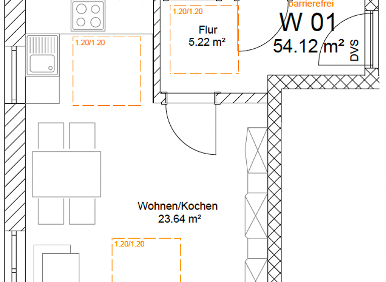 Terrassenwohnung zur Miete - Erstbezug 690 € 2 Zimmer 54 m² frei ab sofort Deggendorf 94469