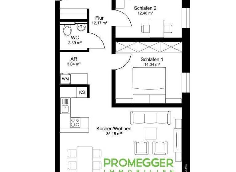 Wohnung zum Kauf - Erstbezug 720.000 € 3 Zimmer 84 m² 1. Geschoss Oberalm 5411