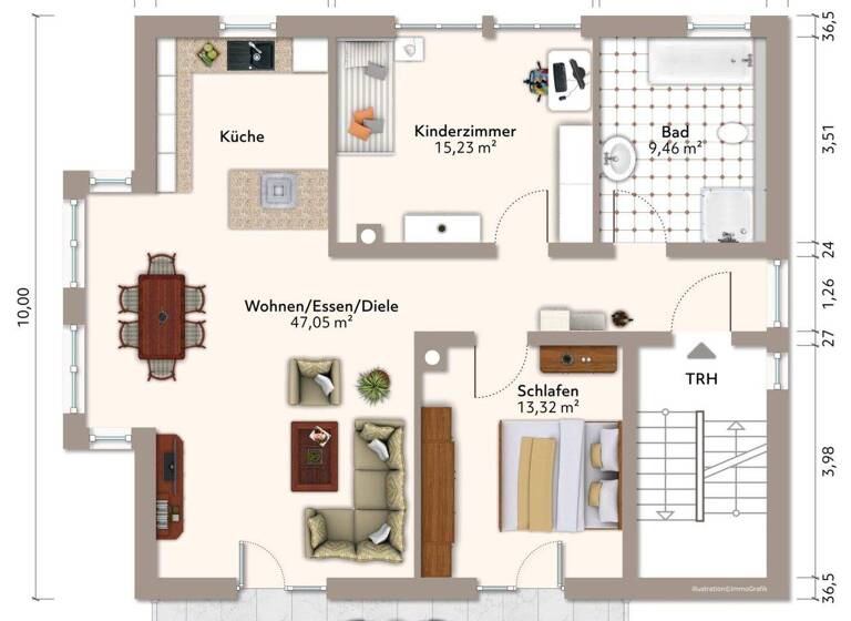 Wohnung zum Kauf 399.000 € 3 Zimmer 89 m² 3. Geschoss Klingenstein Blaustein 89134