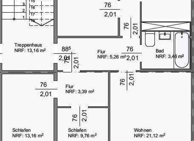 Wohnung zur Miete 683 € 4 Zimmer 80,3 m² 2. Geschoss frei ab sofort Johannes-Göderitz-Straße 19 Neu Olvenstedt Magdeburg 39130