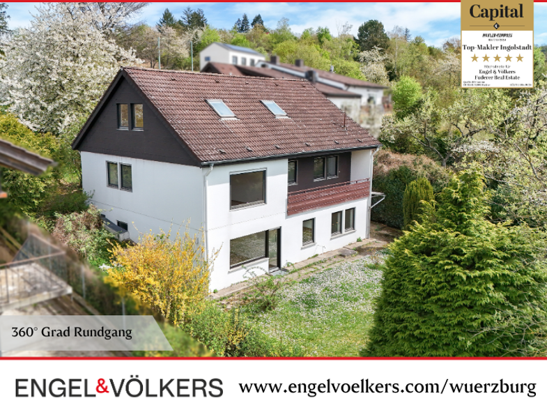 Einfamilienhaus zum Kauf 498.000 € 7 Zimmer 224 m² 1.356 m² Grundstück Unterdürrbach Würzburg 97080