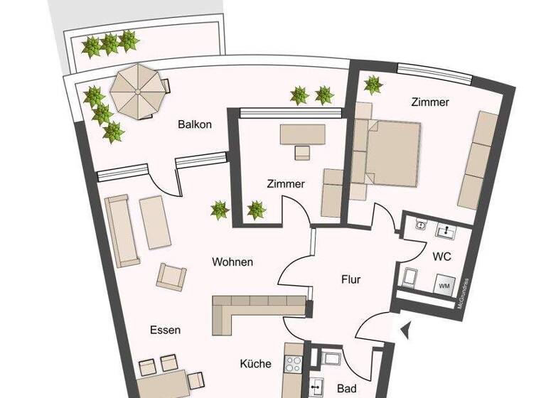 Penthouse zum Kauf 655.000 € 3 Zimmer 90 m² 4. Geschoss Zoo Hannover / Zoo 30175