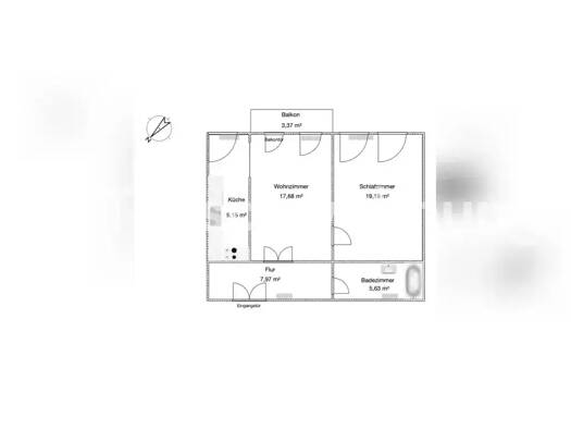 Wohnung zur Miete Tauschwohnung 510 € 2 Zimmer 65 m² 2. Geschoss Albertstadt Dresden 01099