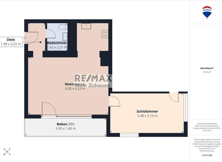 Wohnung zum Kauf 115.000 € 2 Zimmer 57 m² Eutin 23701