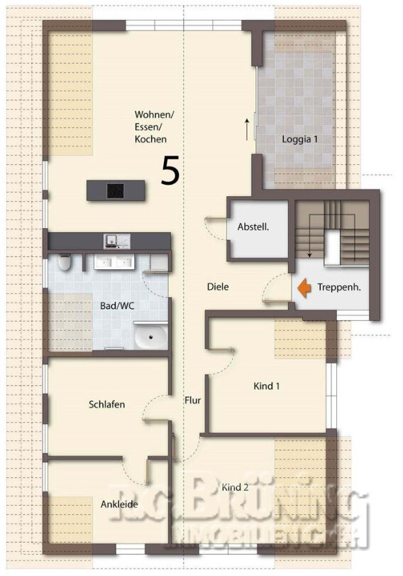 Wohnung zum Kauf 550.441 € 4 Zimmer 138,7 m²<br/>Wohnfläche 2.<br/>Geschoss Kork Kehl 77694