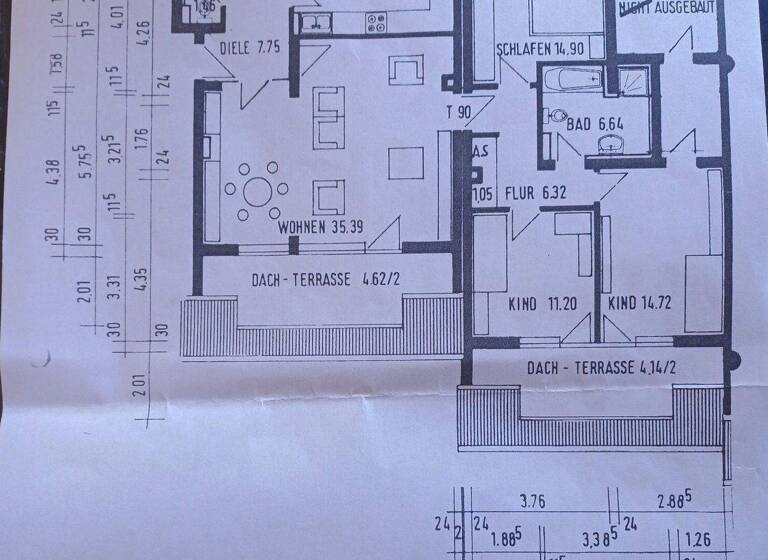 Wohnung zur Miete 1.550 € 4 Zimmer 115 m² 6. Geschoss frei ab sofort Singerstraße 11 Steinbühl Nürnberg 90443