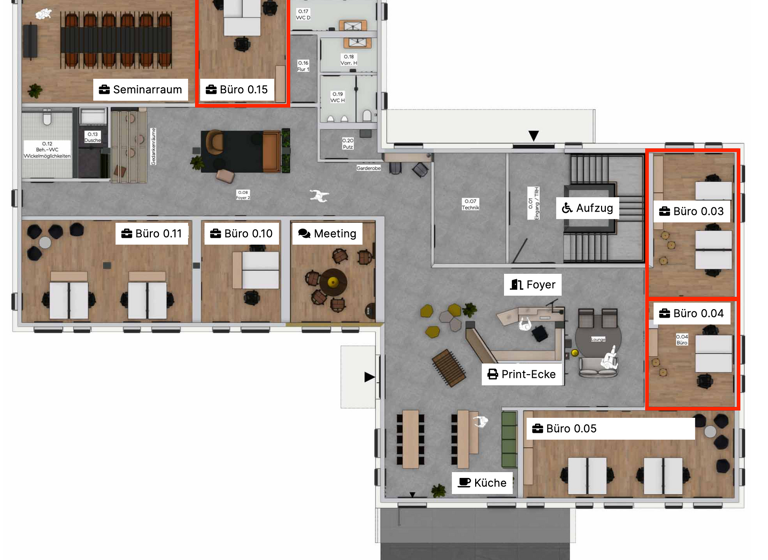 Bürofläche zur Miete - Erstbezug 35 m² Bürofläche Haßloch 67454