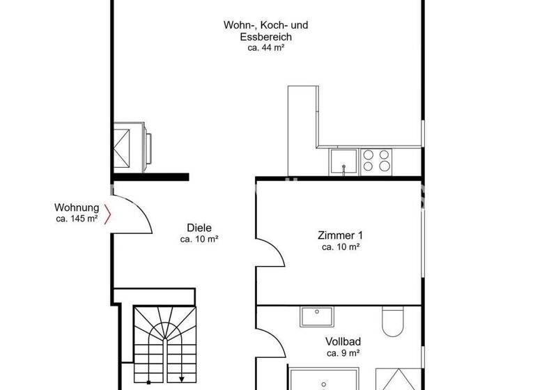 Wohnung zum Kauf 1.625.000 € 4 Zimmer 145 m² St. Georg Hamburg 20099