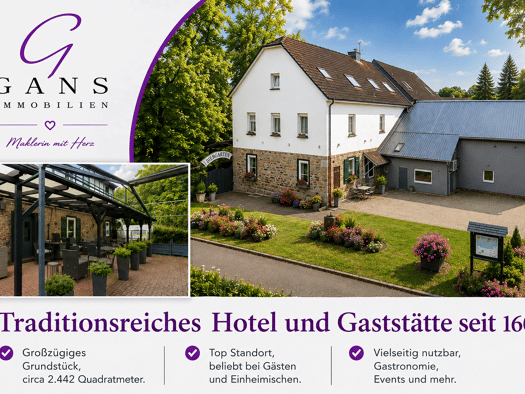 Hotel zum Kauf 14 Zimmer 265 m² Gastrofläche 2.442 m² Grundstück Hochdahl Erkrath 40699