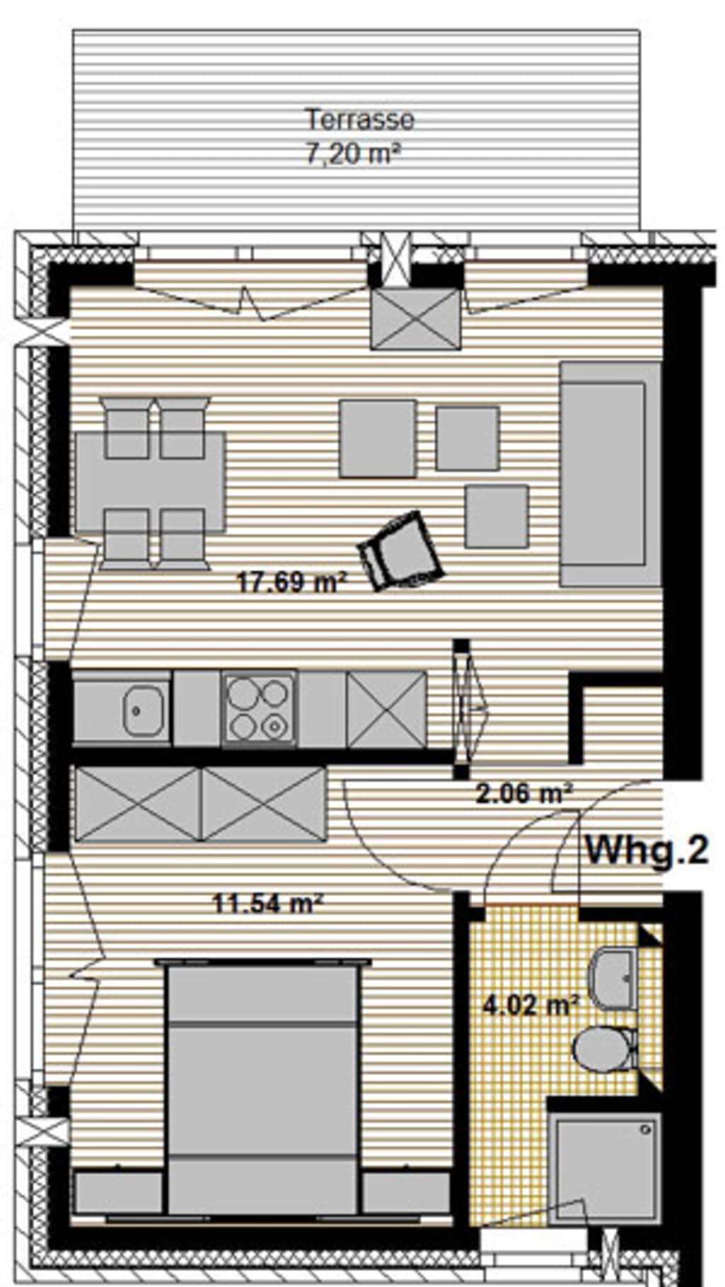 Wohnung zur Miete Wohnen auf Zeit 1.030 € 1 Zimmer 35 m²<br/>Wohnfläche ab sofort<br/>Verfügbarkeit Kleine Seite Borstel Jork 21635