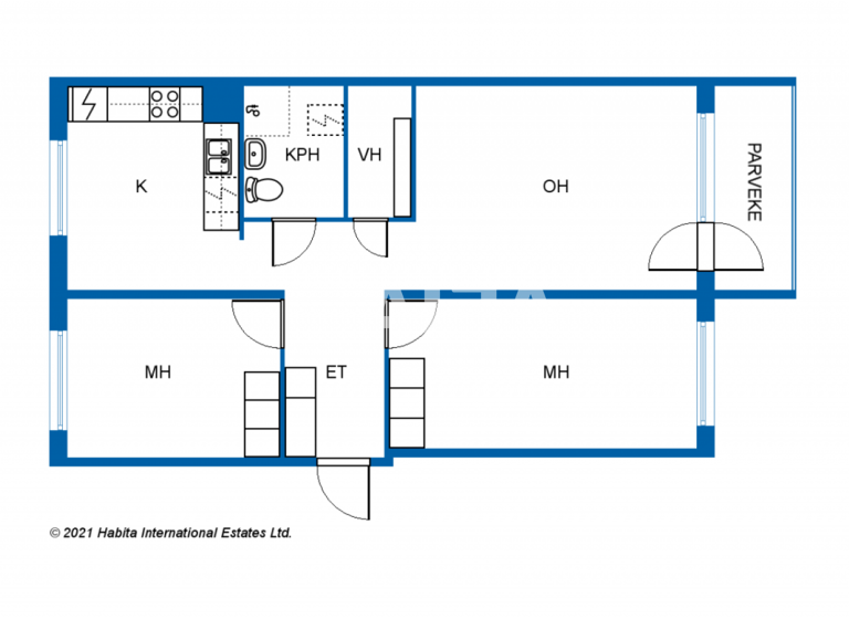Studio zum Kauf 9.990 € 3 Zimmer 76,5 m² 1. Geschoss Marttalanpolku 5 Kemi 94200