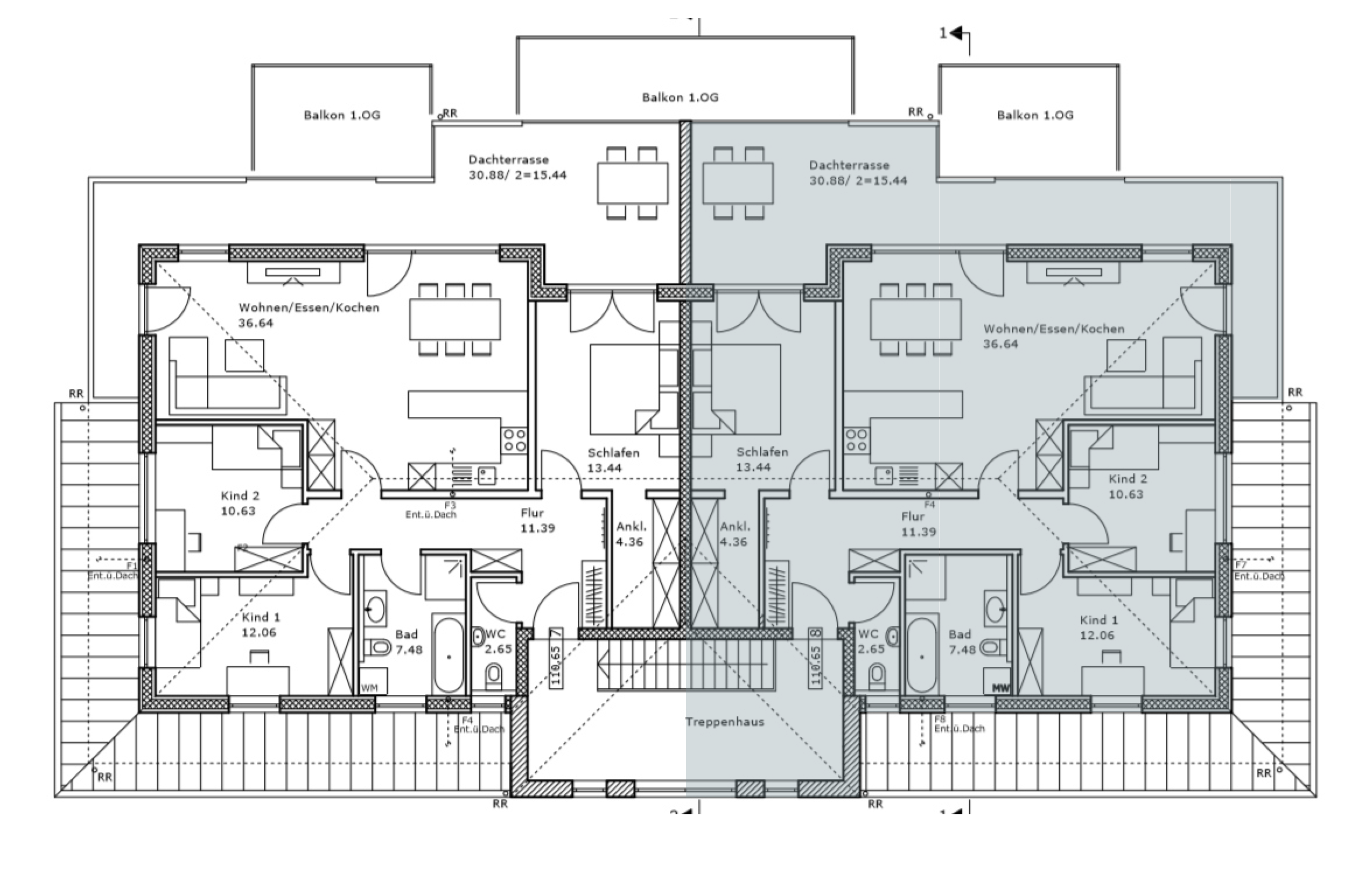 Penthouse zum Kauf provisionsfrei 489.000 € 4 Zimmer 110,7 m²<br/>Wohnfläche 2.<br/>Geschoss Niederwalting Oberschneiding 94363