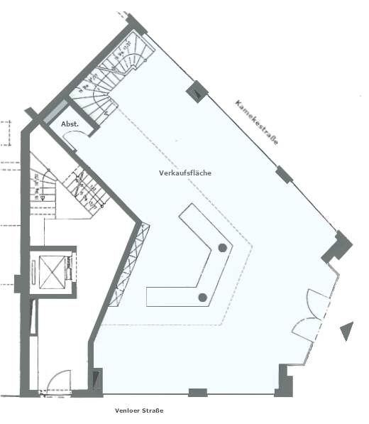 Laden zur Miete 4.770 € 173 m²<br/>Verkaufsfläche Venloerstrasse 2 Neustadt - Nord Köln 50672