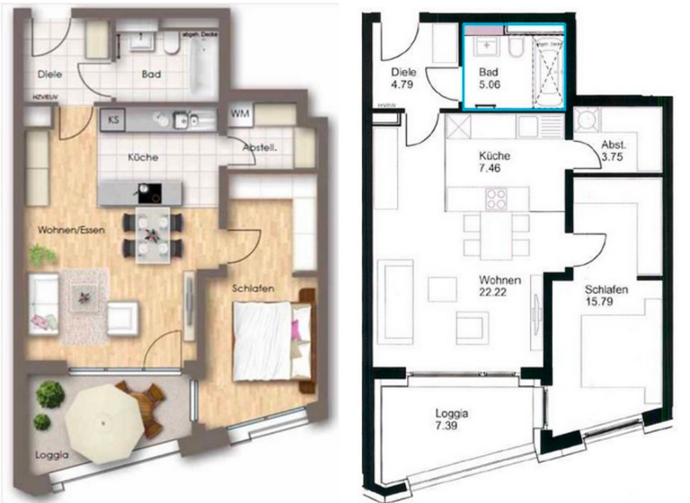 Wohnung zur Miete 1.700 € 2 Zimmer 63 m² 15. Geschoss frei ab sofort Thalk.Obersendl.-Forsten-Fürstenr.-Solln München 81379
