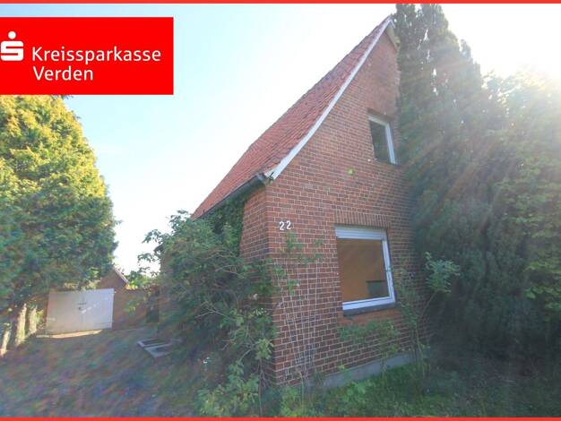 Einfamilienhaus zum Kauf provisionsfrei 159.000 € 3 Zimmer 120 m² 876 m² Grundstück Dörverden Dörverden 27313
