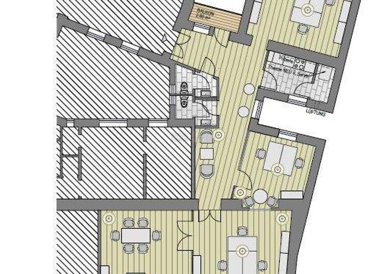 Bürofläche zur Miete provisionsfrei 3.259 € 4 Zimmer 136 m² Bürofläche Rechte Wienzeile Wien 1040