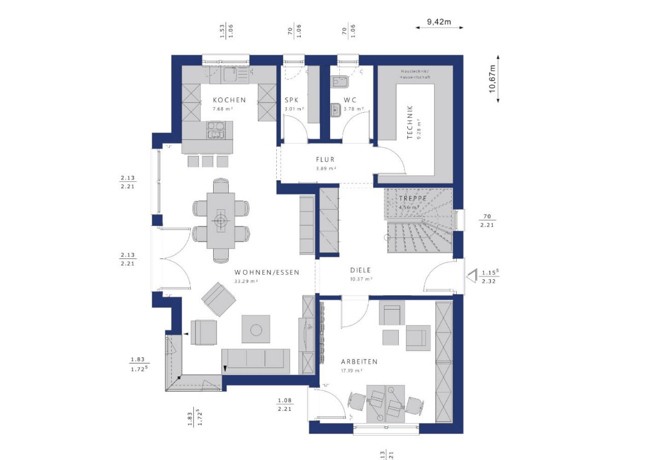 Einfamilienhaus zum Kauf provisionsfrei 589.073 € 5 Zimmer 178 m²<br/>Wohnfläche 1.232 m²<br/>Grundstück Lorscheid 54308