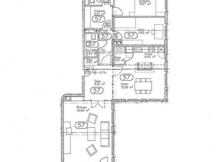 Wohnung zum Kauf 1.150.000 € 3,5 Zimmer 108 m² 2. Geschoss frei ab sofort Milbertshofen-Am Hart München 80797