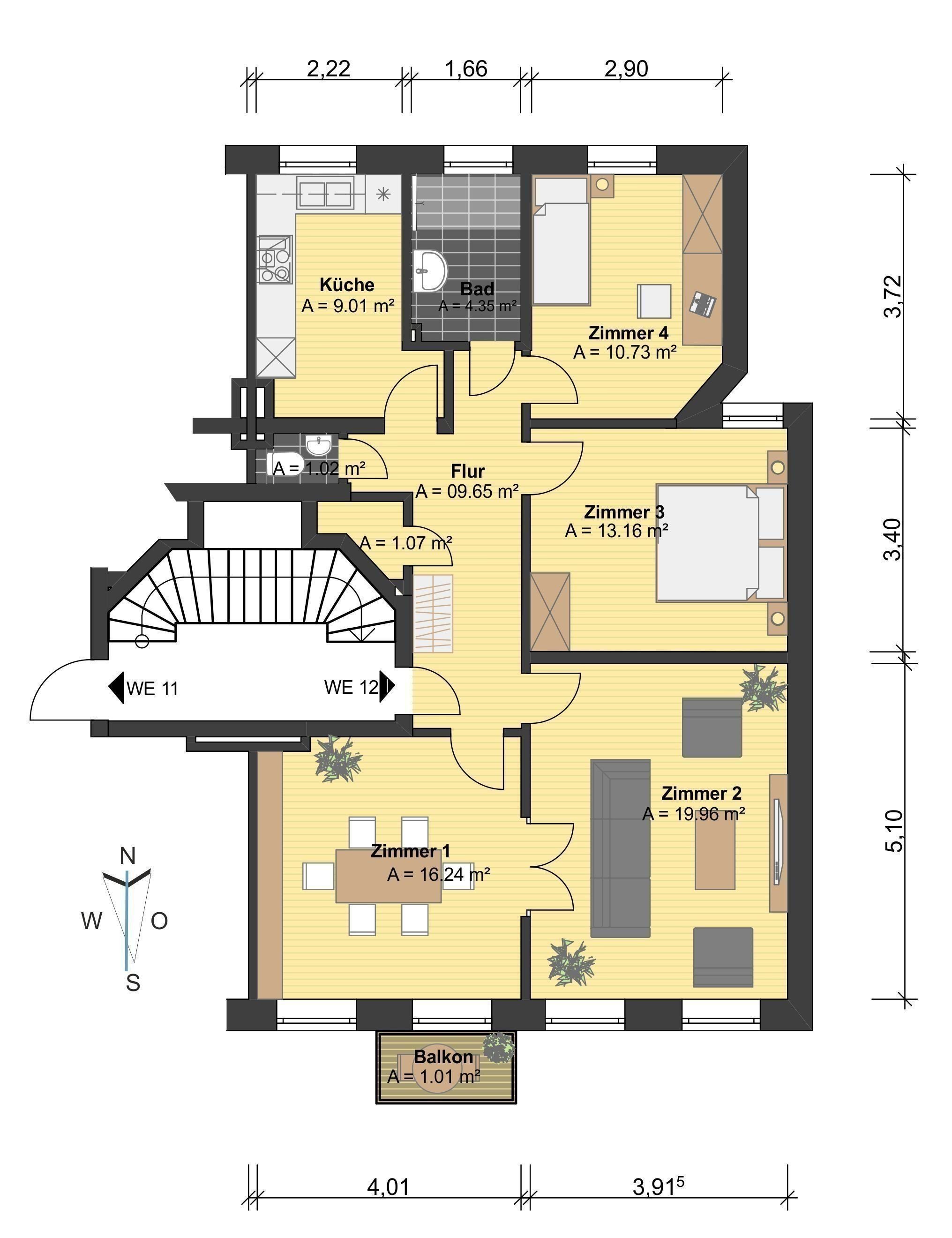 Wohnung zum Kauf 795.000 € 4 Zimmer 86,2 m²<br/>Wohnfläche 3.<br/>Geschoss ab sofort<br/>Verfügbarkeit St.Pauli Hamburg 20359