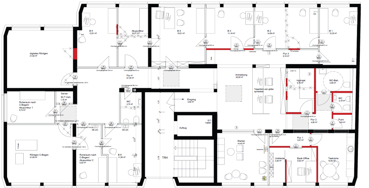 Praxis zur Miete provisionsfrei 11 € 285 m²<br/>Bürofläche ab 140 m²<br/>Teilbarkeit Nordviertel Recklinghausen 45657