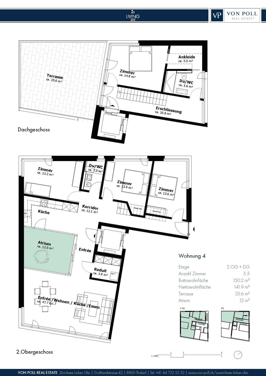 Maisonette zum Kauf 2.880.000 CHF 5,5 Zimmer 141,9 m²<br/>Wohnfläche Horgen 8810