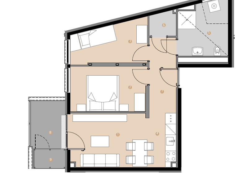 Wohnung zur Miete 1.154 € 3 Zimmer 54,9 m² Mühlau Innsbruck 6020