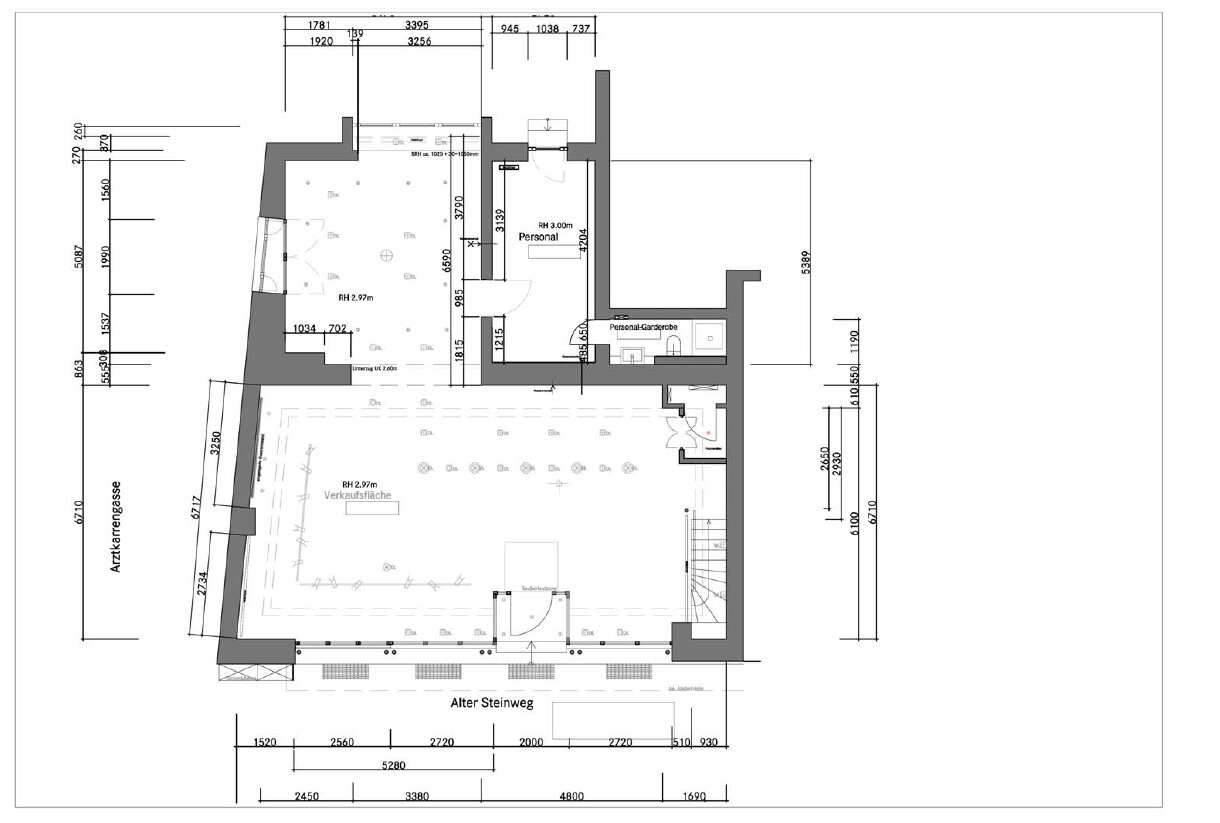 Bürofläche zur Miete provisionsfrei 3.700 € 2 Zimmer 127 m²<br/>Bürofläche Dom Münster / Altstadt 48143