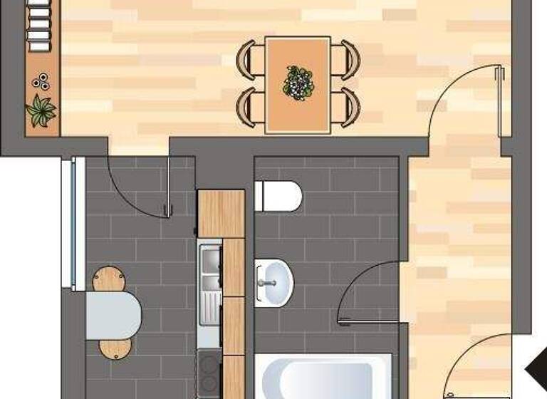 Wohnung zur Miete 649 € 2 Zimmer 58,9 m² 4. Geschoss Bayernplatz 8 Neustadt-Stadt Neustadt an der Weinstraße 67433