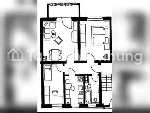Wohnung zur Miete Tauschwohnung 499 € 3 Zimmer 61 m² 3. Geschoss Strehlen Dresden 01219