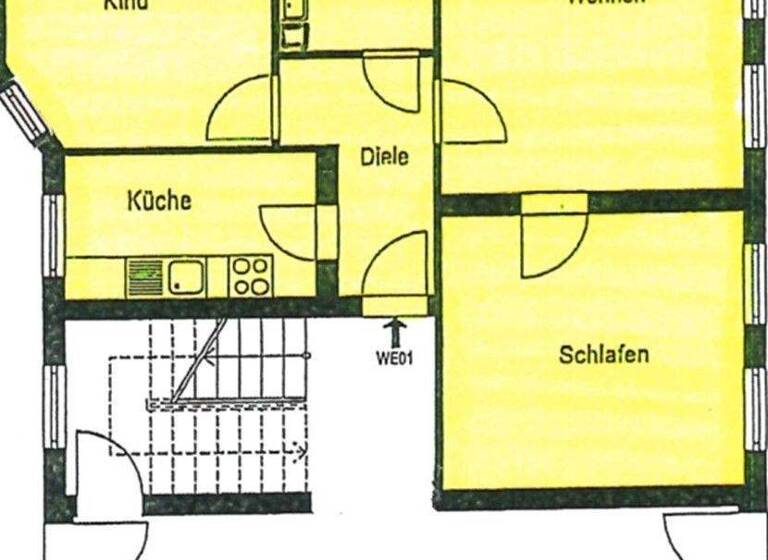 Wohnung zur Miete 570 € 3 Zimmer 63 m² Rathenow Rathenow - Bahnhofnähe 14712