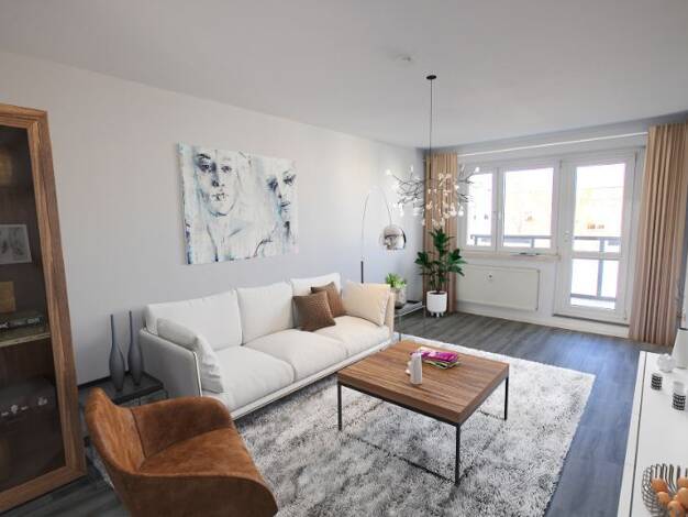 Wohnung zur Miete 323 € 3 Zimmer 59,7 m² 5. Geschoss Brüsseler Str. 2 Südstadt Halle (Saale) 06128