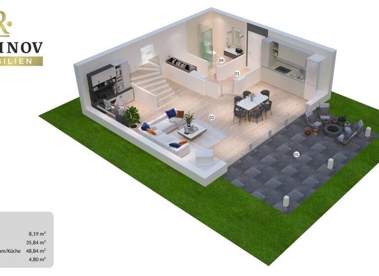 Doppelhaushälfte zum Kauf 498.900 € 4 Zimmer 116,3 m² 416 m² Grundstück Annabichl Klagenfurt 9020