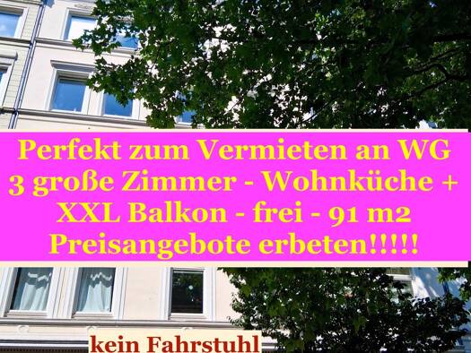 Wohnung zum Kauf 739.000 € 3 Zimmer 91 m² 3. Geschoss frei ab sofort St. Pauli Hamburg 20359