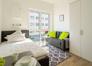 Studio zur Miete - Neubau Wohnen auf Zeit 995 € 1 Zimmer 22 m² Dieselstraße 8 Bad Nauheim Bad Nauheim 61231