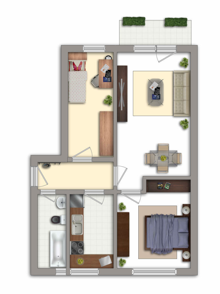 Wohnung zur Miete 300 € 3 Zimmer 59 m²<br/>Wohnfläche 2.<br/>Geschoss Helbersdorfer Straße 12 h Helbersdorf 610 Chemnitz 09120