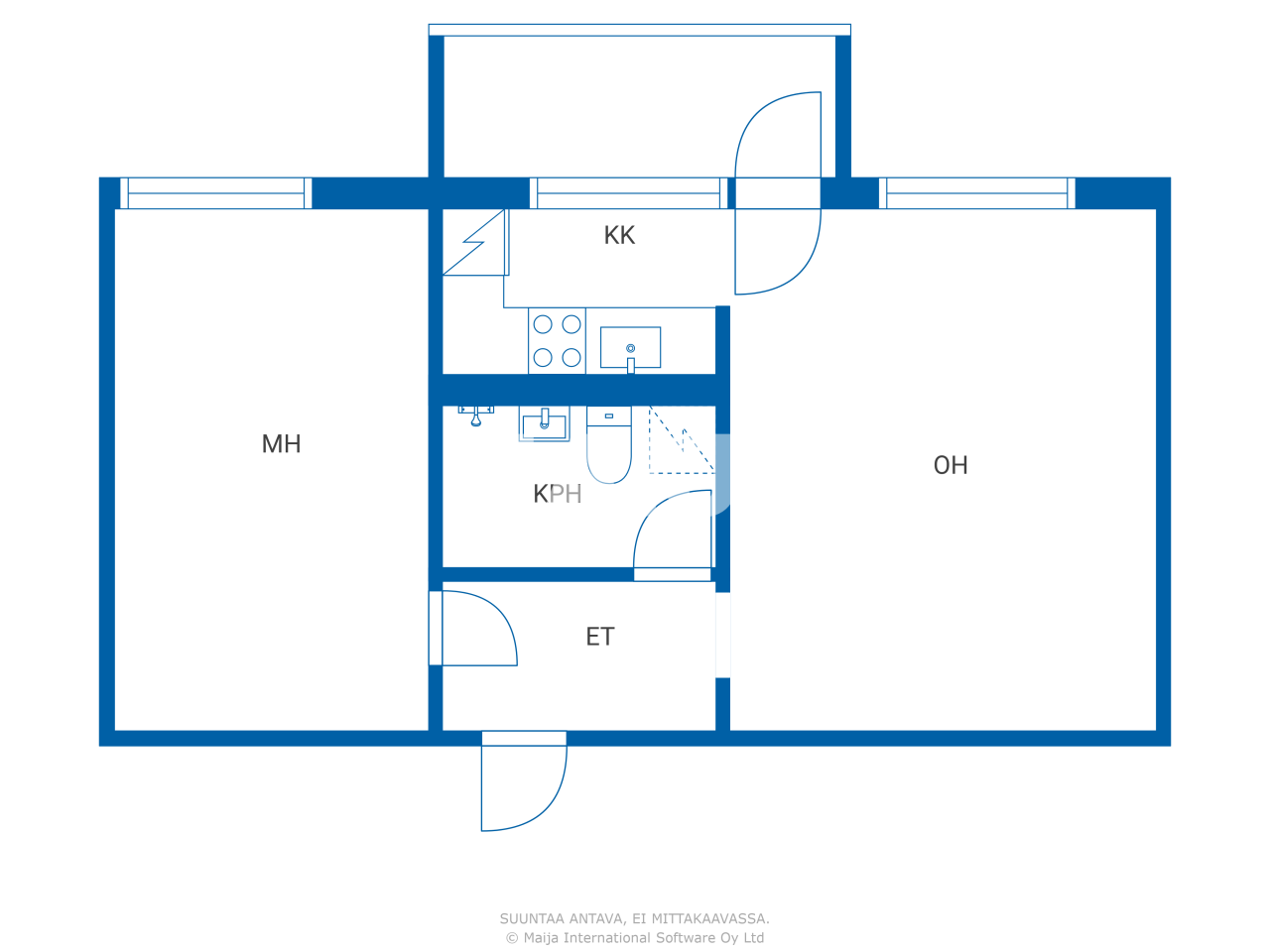 Studio zum Kauf 39.000 € 2 Zimmer 44,5 m²<br/>Wohnfläche 3.<br/>Geschoss Raahe 92100