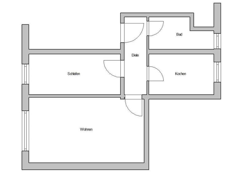 Wohnung zur Miete 240 € 2 Zimmer 47 m² 2. Geschoss frei ab sofort Arzberg 04886