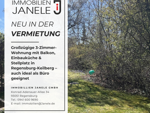 Wohnung zur Miete 780 € 3 Zimmer 85 m² 1. Geschoss frei ab 01.05.2026 Brandlberg-Keilberg Regensburg 93055