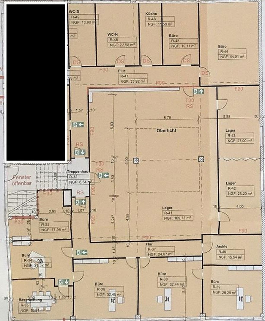 Bürofläche zur Miete provisionsfrei 300 m²<br/>Bürofläche Kielredder 1 Barsbüttel Barsbüttel 22885