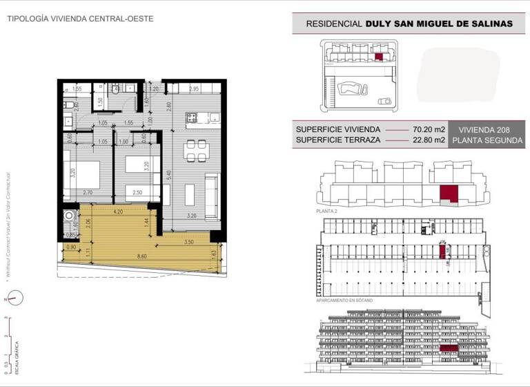 Wohnung zum Kauf 224.000 € 70 m² San Miguel de Salinas 03193