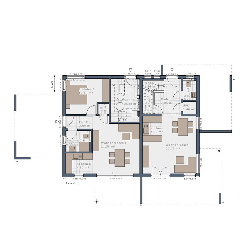 Mehrfamilienhaus zum Kauf provisionsfrei 679.270 € 7 Zimmer 200 m²<br/>Wohnfläche 309 m²<br/>Grundstück Gammesfeld Blaufelden 74572