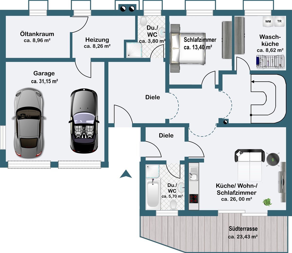 Doppelhaushälfte zum Kauf 935.000 € 4 Zimmer 230 m²<br/>Wohnfläche 495 m²<br/>Grundstück Berghof Halblech 87642