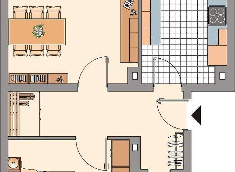 Wohnung zur Miete 639 € 2 Zimmer 60,4 m² 1. Geschoss frei ab 31.03.2026 Severingstraße 26 Windberg Mönchengladbach 41063