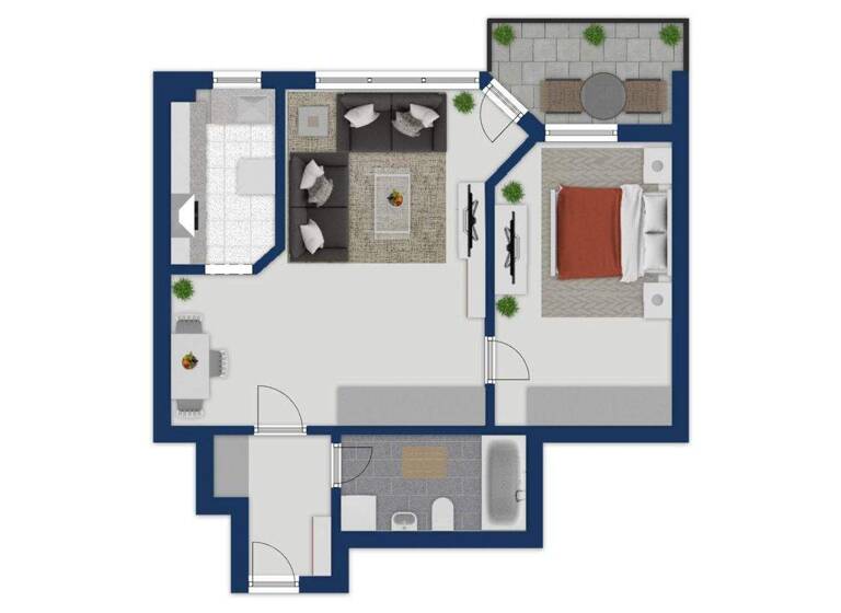 Wohnung zur Miete 1.150 € 2 Zimmer 61 m² 2. Geschoss frei ab sofort Im Blauen Garn 65 Keldenich Wesseling 50389